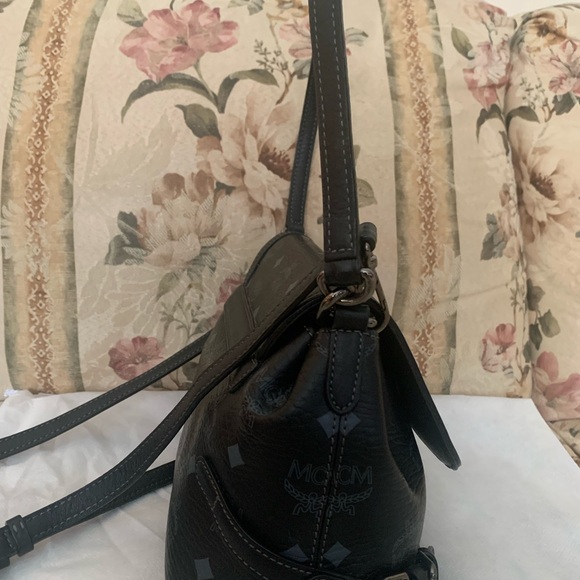 MCM Black Crossbody Bag with Monogram - Picture 4 of 16
